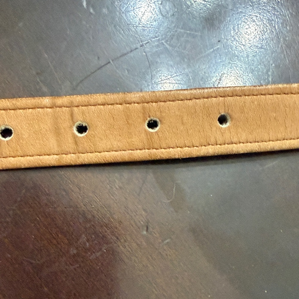 Coach Tan cowhide Leather Belt with Brass Buckle✨ - Picture 7 of 12